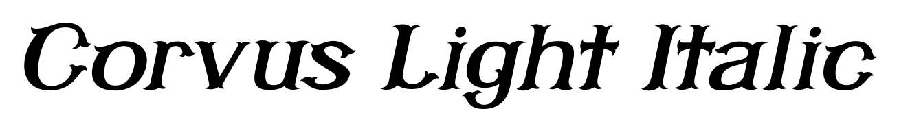 Corvus Light Italic
